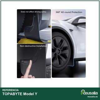 Guardabarros protección flexible Tesla accesorios