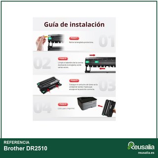 Brother DR2510 tambor compatible impresión