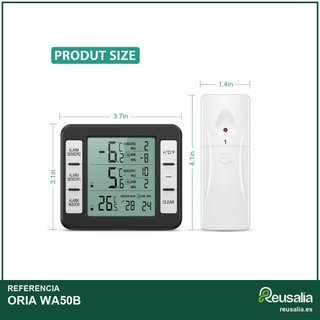 ORIA termómetro digital refrigerador congelador