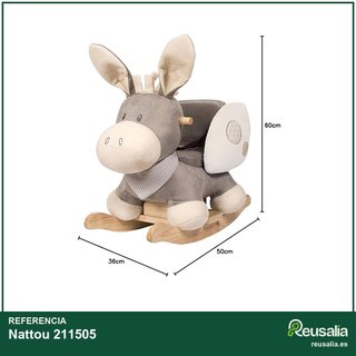 Nattou 211505 balancín infantil seguro estimulante