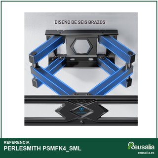 PERLESMITH soporte TV pared inclinable 45kg VESA