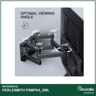 PERLESMITH soporte TV pared inclinable 45kg VESA