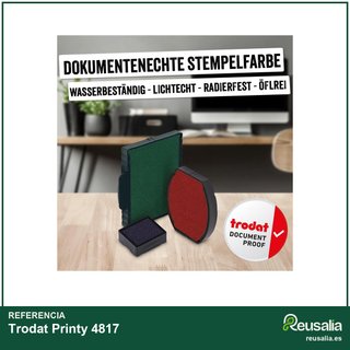 Trodat Printy 4817 sello fecha textos oficina