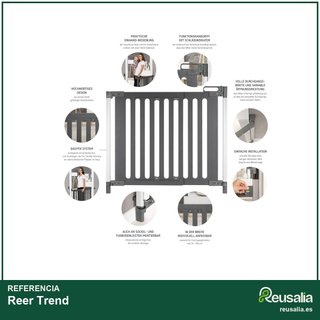 Reer Trend rejilla puerta madera seguridad