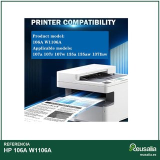HP 106A Cartucho tóner negro alto rendimiento
