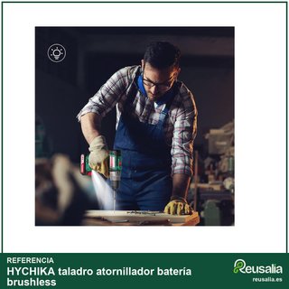 HYCHIKA taladro atornillador batería brushless