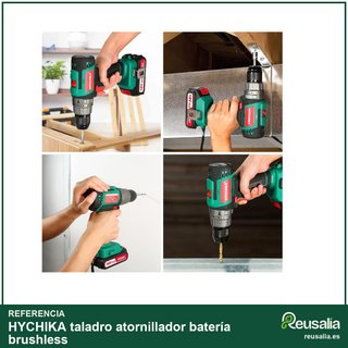 HYCHIKA taladro atornillador batería brushless