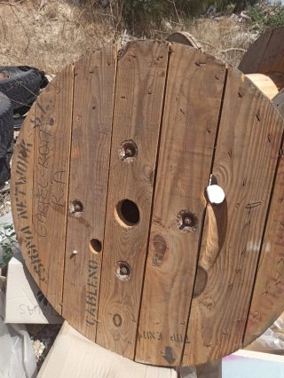 Bobina de madera grande