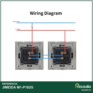 JIMEIDA interruptor botón moderno panel cristal