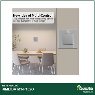 JIMEIDA interruptor botón moderno panel cristal