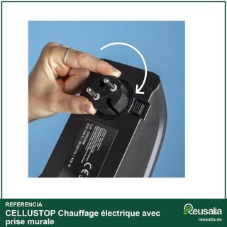 Calefactor portátil con termostato y temporizador