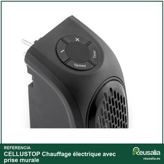 Calefactor portátil con termostato y temporizador