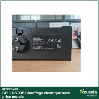 Calefactor portátil con termostato y temporizador