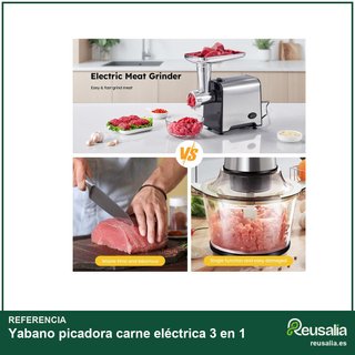 Yabano picadora carne eléctrica 3 en 1