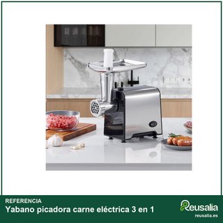 Yabano picadora carne eléctrica 3 en 1