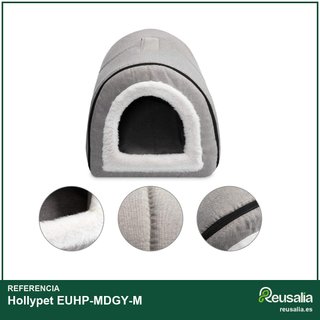 Hollypet cama suave cálida plegable