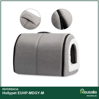 Hollypet cama suave cálida plegable