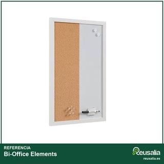 Bi-Office Elements Combo Pizarra Blanca y Corcho