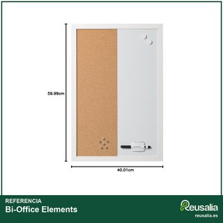 Bi-Office Elements Combo Pizarra Blanca y Corcho