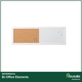 Bi-Office Elements Combo Pizarra Blanca y Corcho