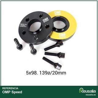 OMP Speed separadores aluminio 20mm doble