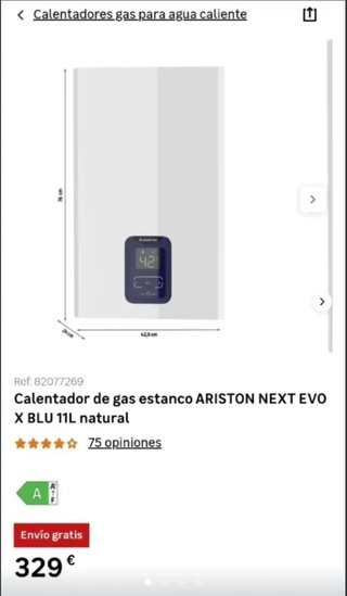 Calentador Ariston Next EVO