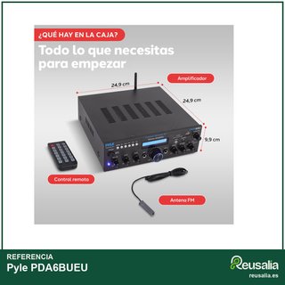 Pyle amplificador audio 200W Bluetooth USB