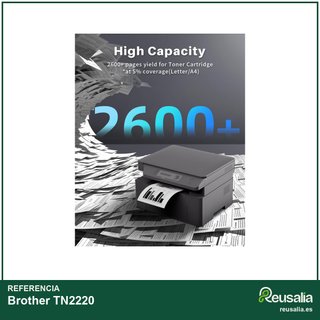 Tóner compatible Brother TN2220 negro 2 unidades