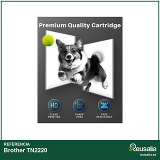 Tóner compatible Brother TN2220 negro 2 unidades