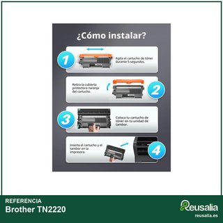 Tóner compatible Brother TN2220 negro 2 unidades