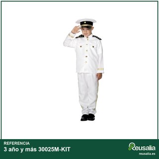 3 año y más 30025M-KIT Disfraz capitán ejército