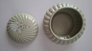 ANTIGUA CAJA PORCELANA JOLLERO AÑOS 60