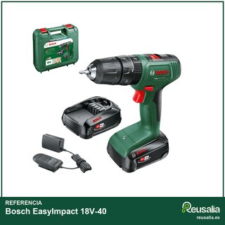 - Bosch EasyImpact taladro percutor 18V