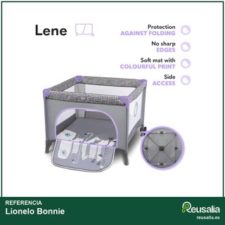 Lionelo Bonnie parque infantil bebé seguro cómodo
