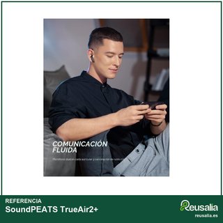 SoundPEATS TrueAir2+ auriculares bluetooth carga