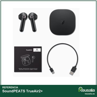 SoundPEATS TrueAir2+ auriculares bluetooth carga