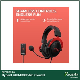 HyperX KHX-HSCP-RD Cloud II cascos gaming sonido