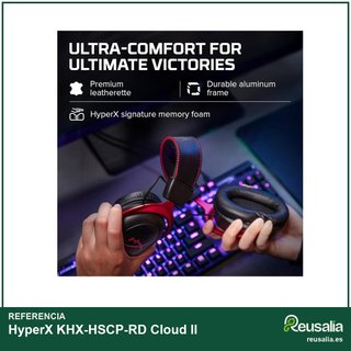 HyperX KHX-HSCP-RD Cloud II cascos gaming sonido