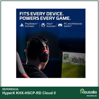 HyperX KHX-HSCP-RD Cloud II cascos gaming sonido