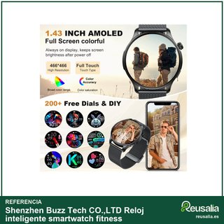 Reloj inteligente smartwatch fitness podómetro