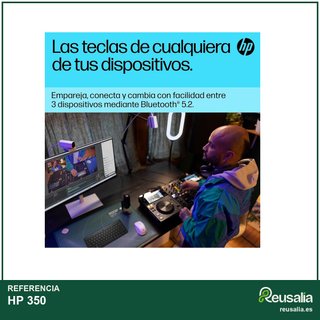 HP 350 teclado inalámbrico compacto negro