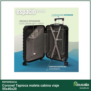 Coronel Tapioca maleta cabina viaje 55x40x20