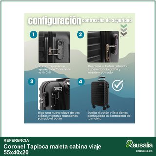 Coronel Tapioca maleta cabina viaje 55x40x20