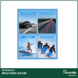 WOLFANG GA100 cámara deportiva 4K 40M