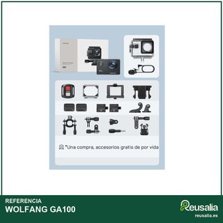 WOLFANG GA100 cámara deportiva 4K 40M