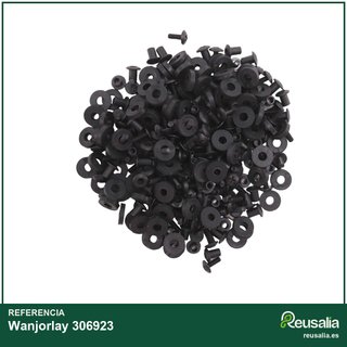 Juego tornillos metal negro herramientas