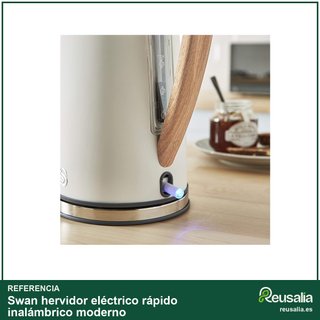 Swan hervidor eléctrico rápido inalámbrico moderno