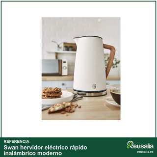 Swan hervidor eléctrico rápido inalámbrico moderno