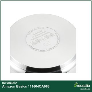 Amazon Basics olla presión acero 9 litros