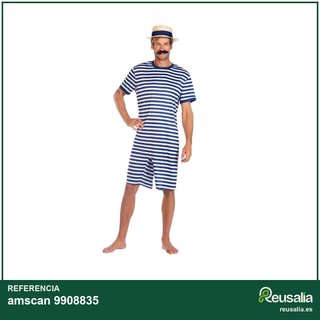 Amscan disfraz bañador adulto rojo retro
